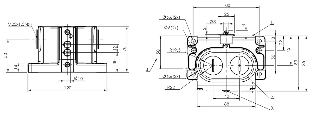 Mechanical multiple position limit switches with interchangeable plunger unit
