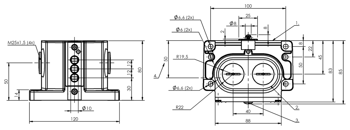 Mechanical multiple position limit switches with interchangeable plunger unit