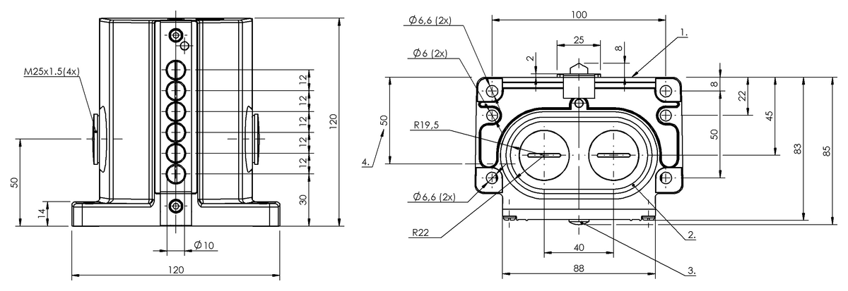 Mechanical multiple position limit switches with interchangeable plunger unit