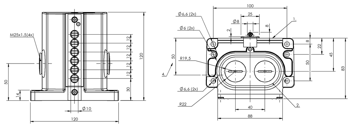 Mechanical multiple position limit switches with interchangeable plunger unit