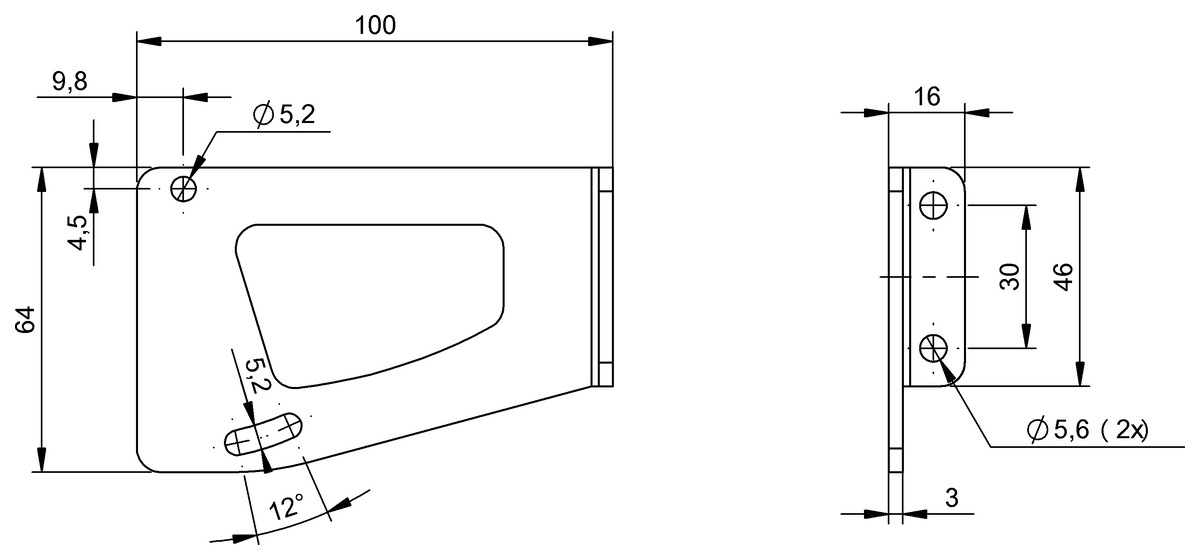 Brackets for vision sensors and lights