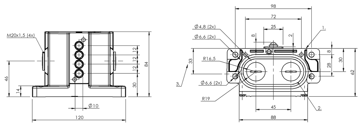 Mechanical multiple position limit switches