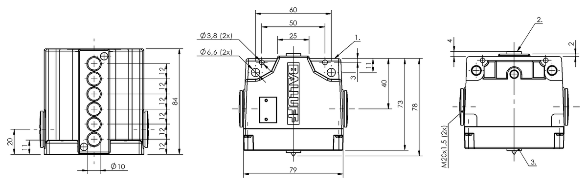 Induktive Reihenpositionsschalter