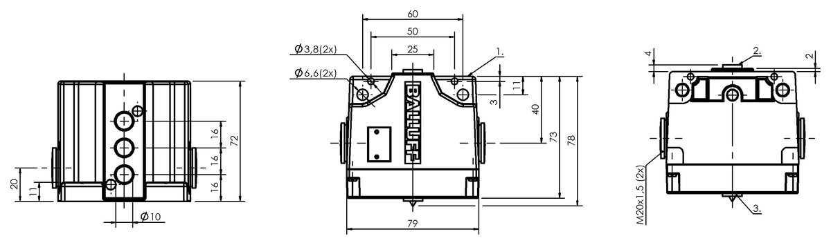 Induktive Reihenpositionsschalter