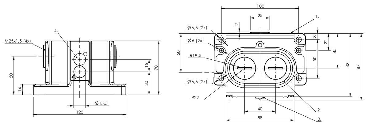 Inductive multiple position limit switches