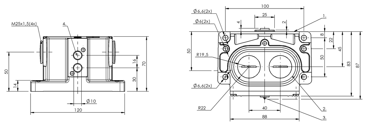 Inductive multiple position limit switches