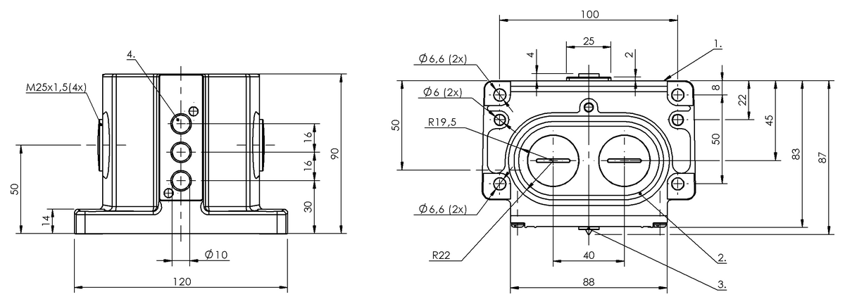 Inductive multiple position limit switches