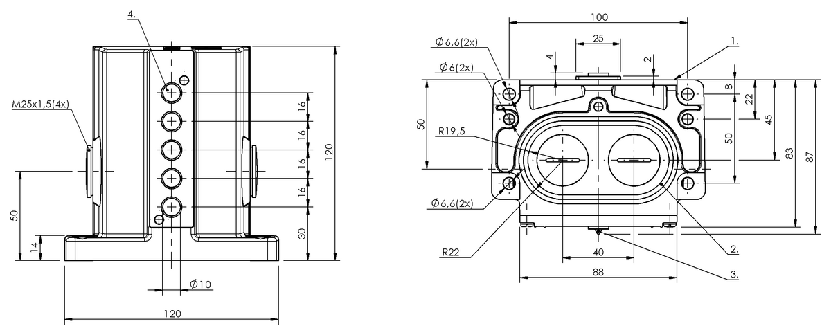 Inductive multiple position limit switches