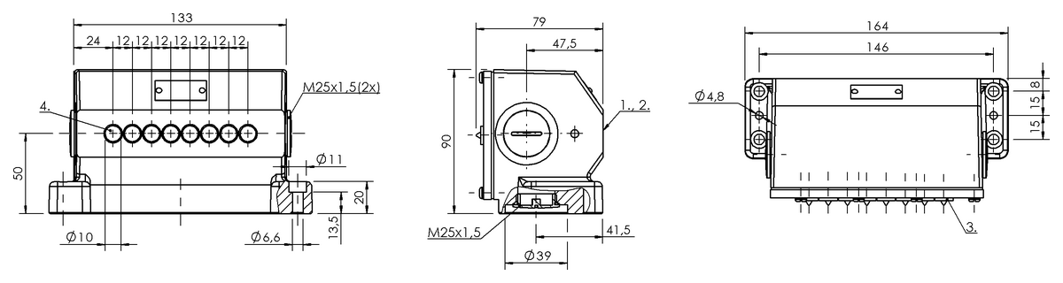Interruttori di posizione multipli induttivi