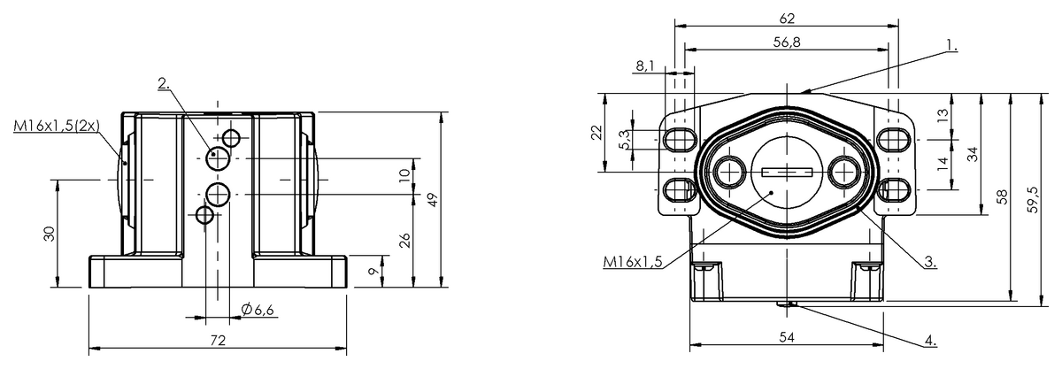 Inductive multiple position limit switches