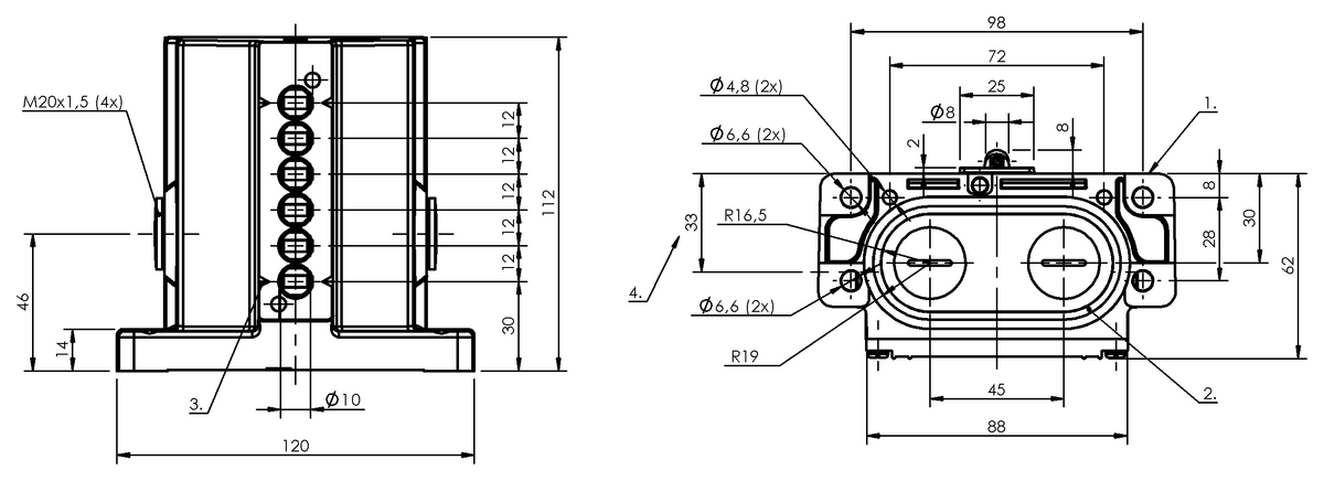 Chaves mecânicas de múltiplas posições para comutação de segurança