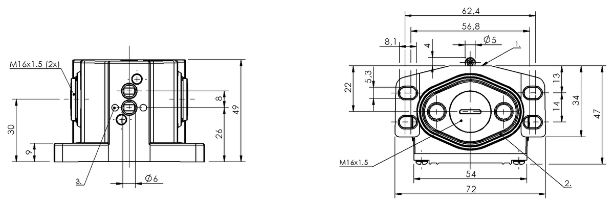 Mechanical multiple position limit switches with positive opening