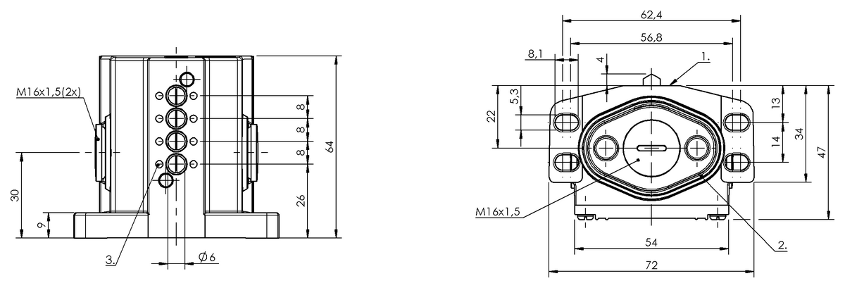 Mechanical multiple position limit switches with positive opening