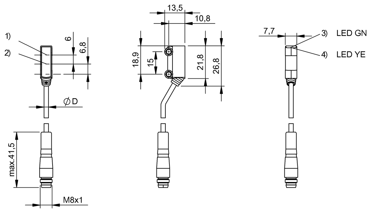 Diffuse sensors