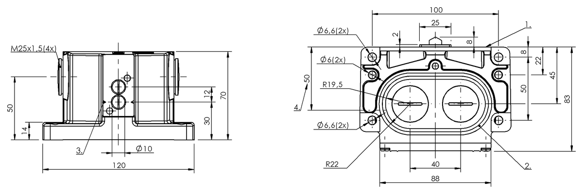 Mechanical multiple position limit switches with safety switch positions