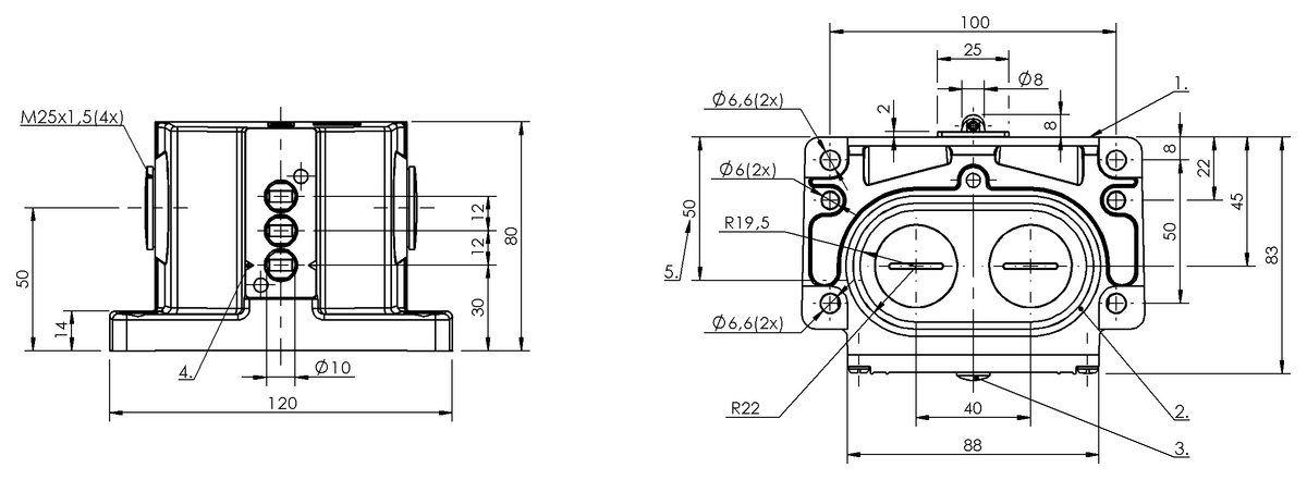 Mechanical multiple position limit switches with safety switch positions