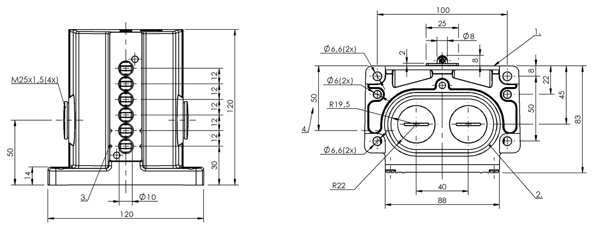 Mechanical multiple position limit switches with safety switch positions