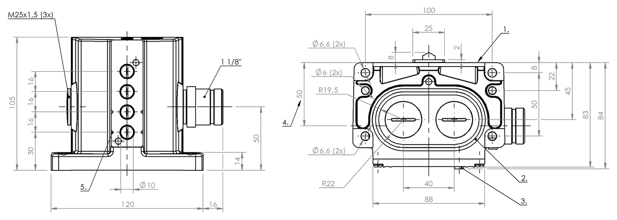 Mechanical multiple position limit switches with safety switch positions