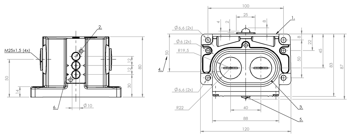 Mechanical multiple position limit switches with safety switch positions