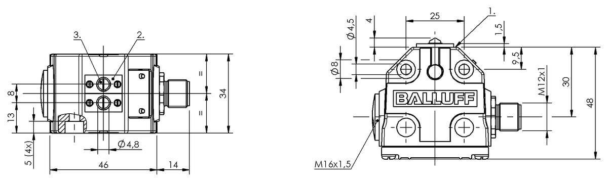 Mechanical multiple position limit switches