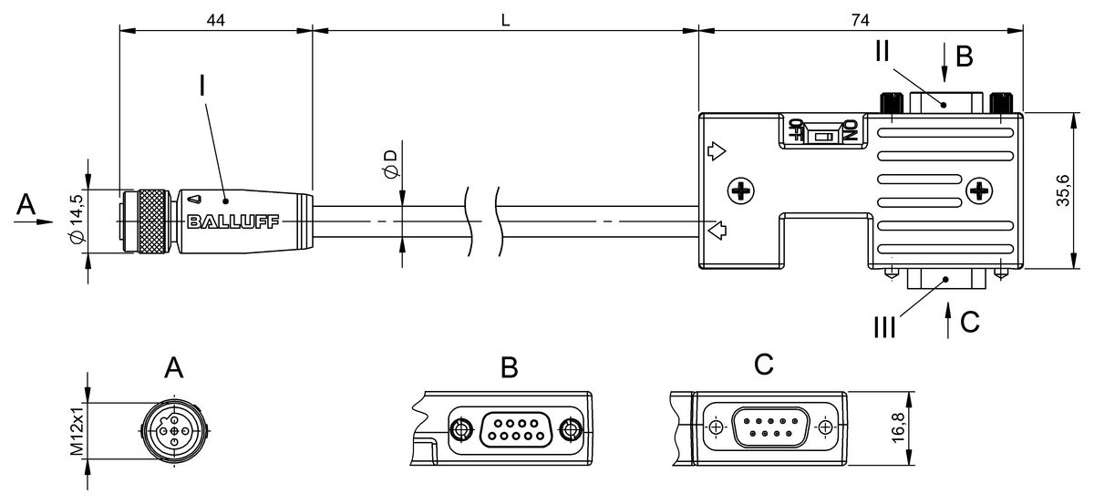 Double-ended cordsets