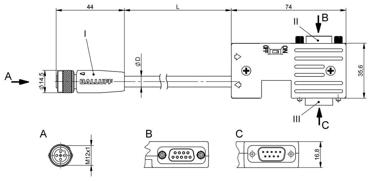 Double-ended cordsets