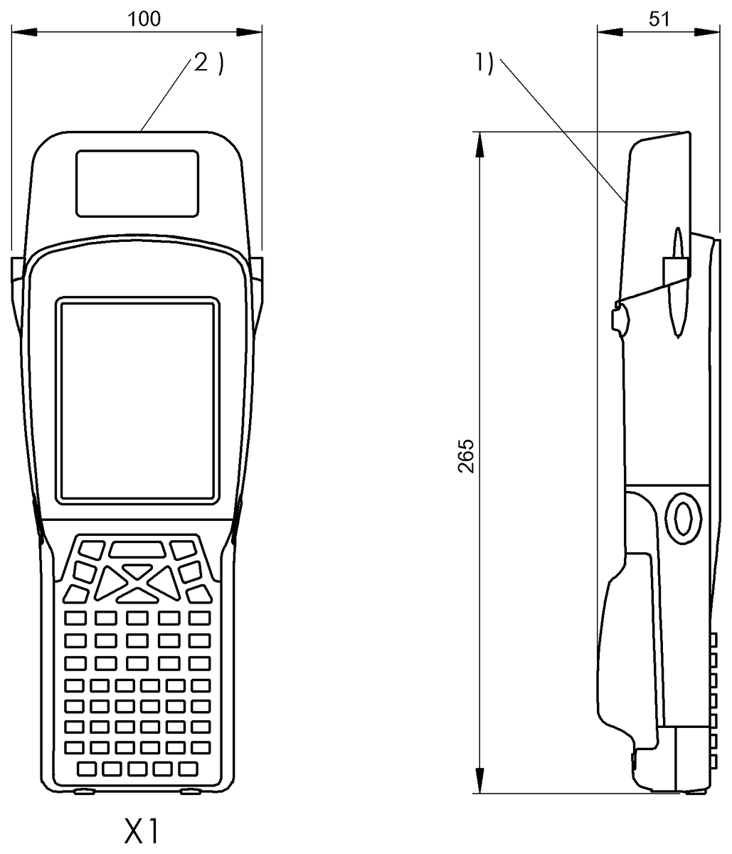 Portable HF read/write units (13.56 MHz)