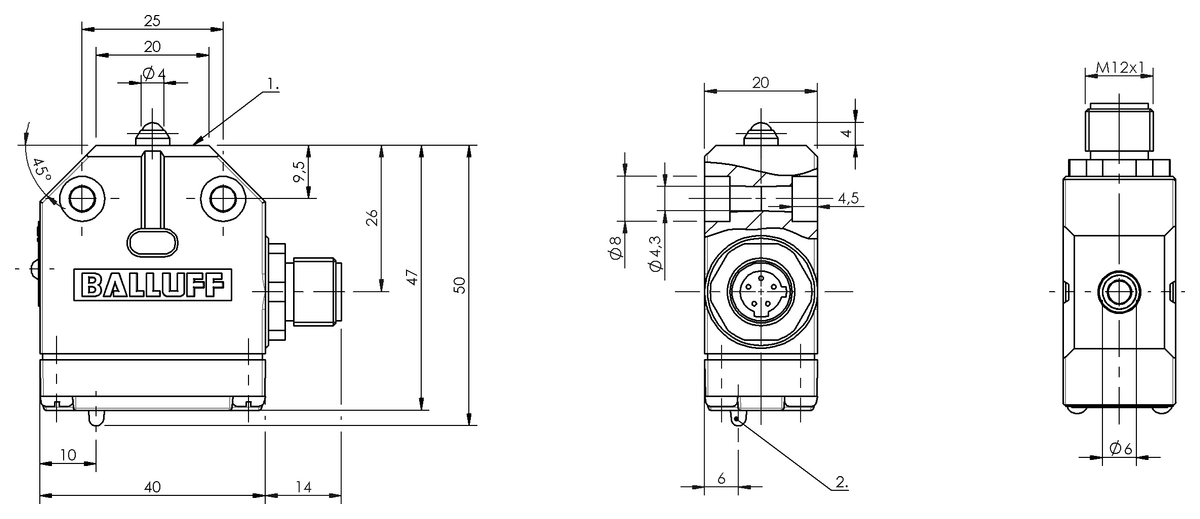 Mechanical single position limit switches