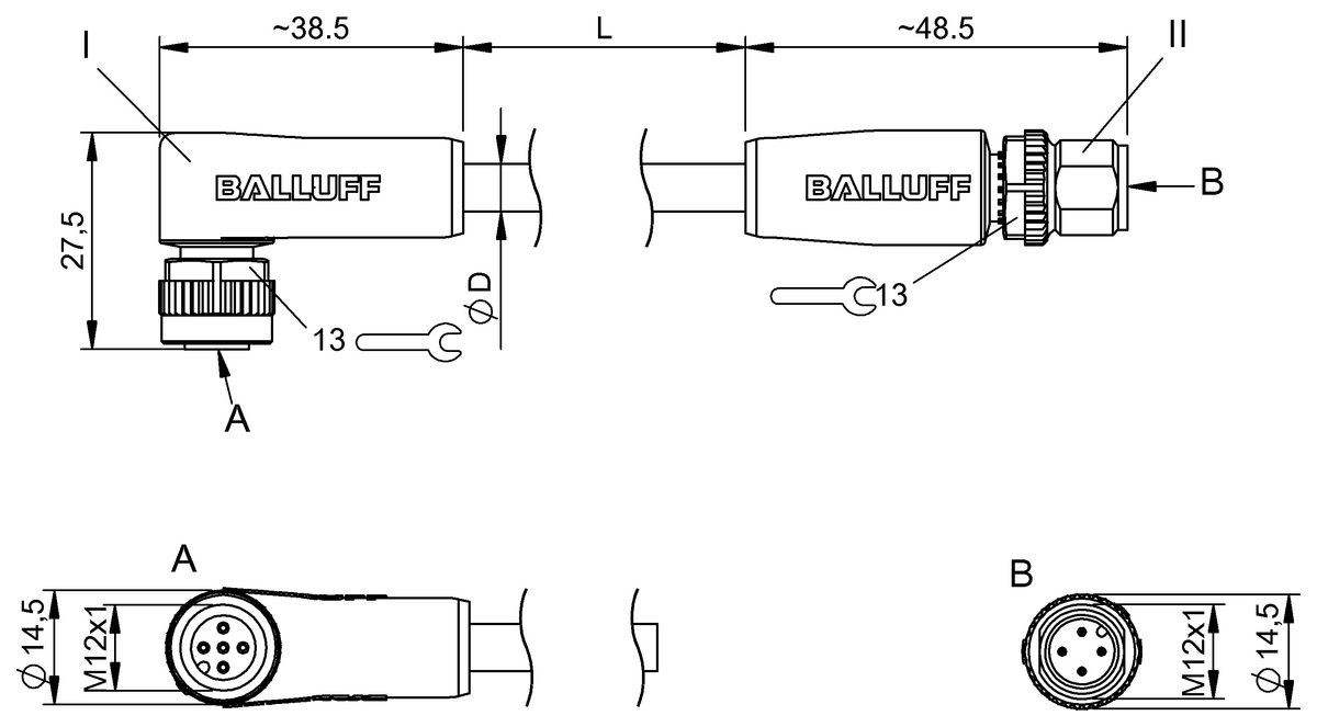 Double-ended cordsets