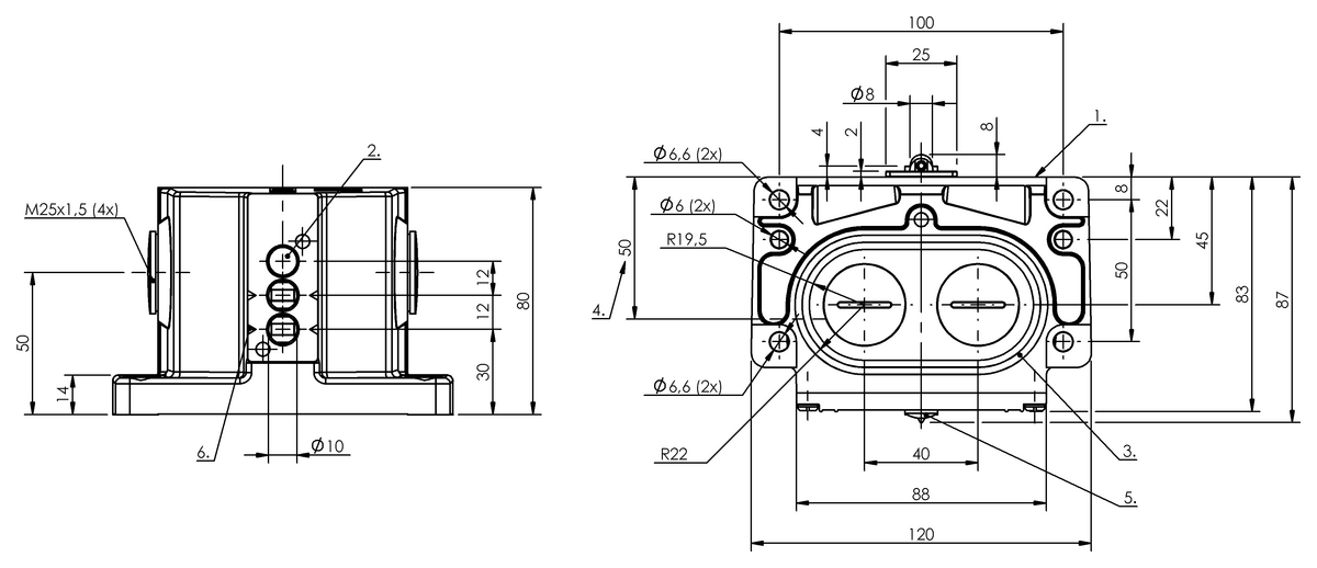 Mechanical multiple position limit switches with safety switch positions