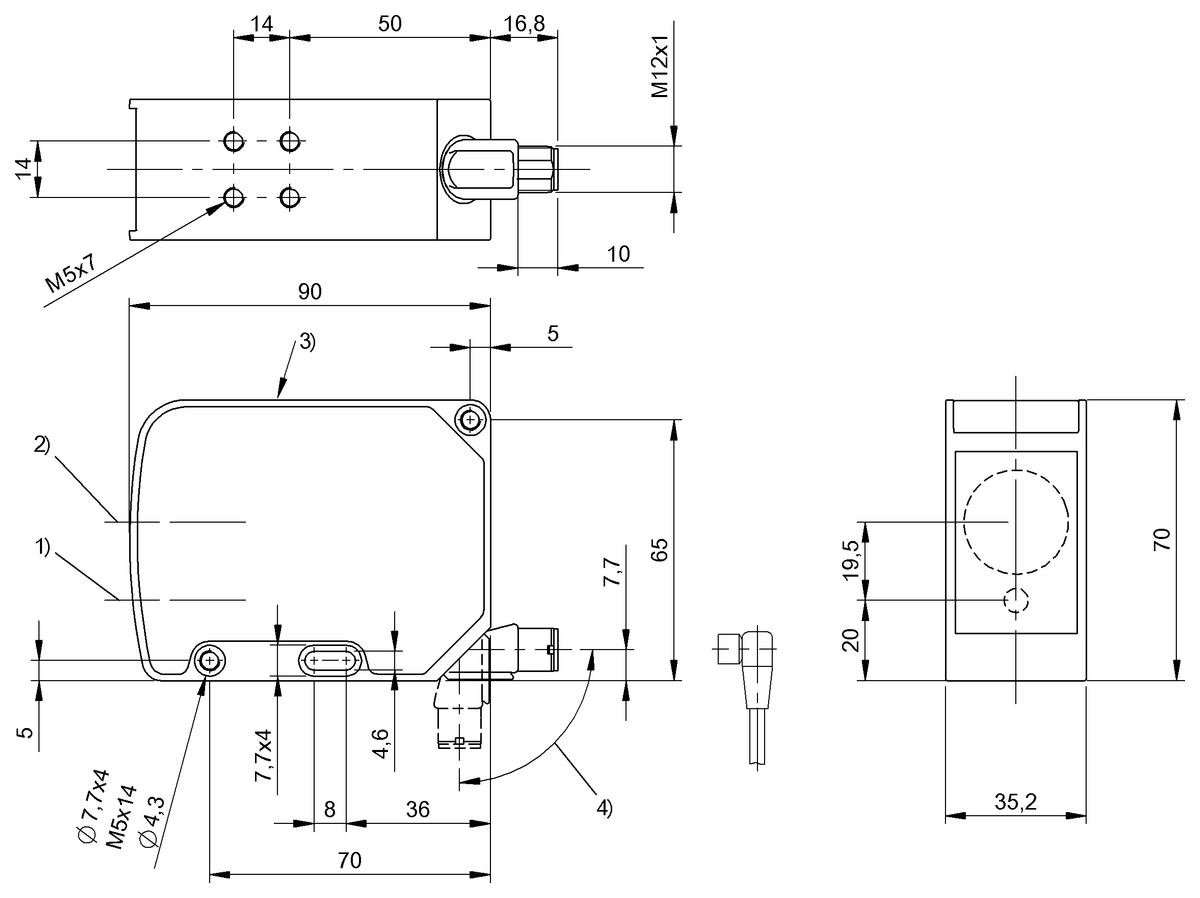 Czujniki optoelektroniczne odbiciowe z eliminacją tła