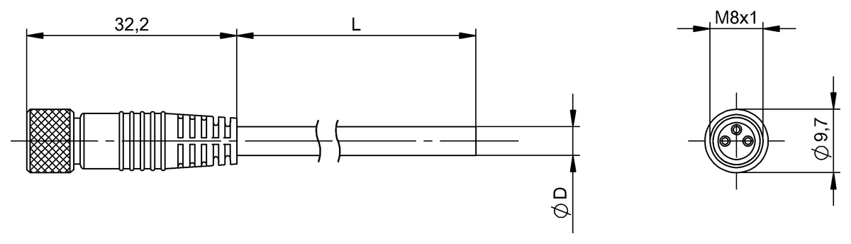 Single-ended cordsets