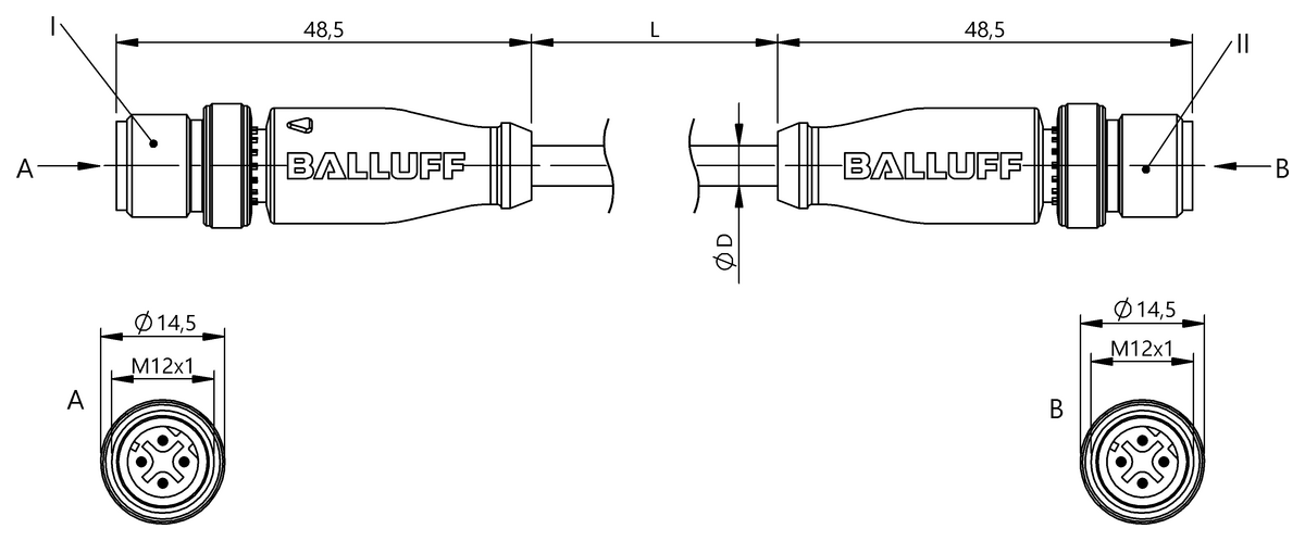 Double-ended cordsets