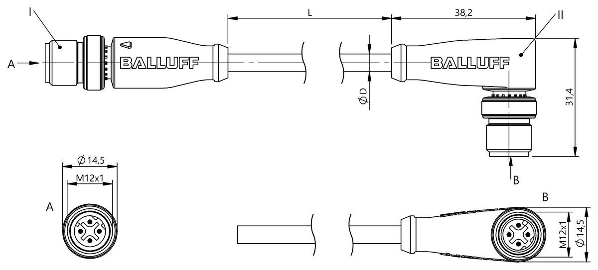 Double-ended cordsets