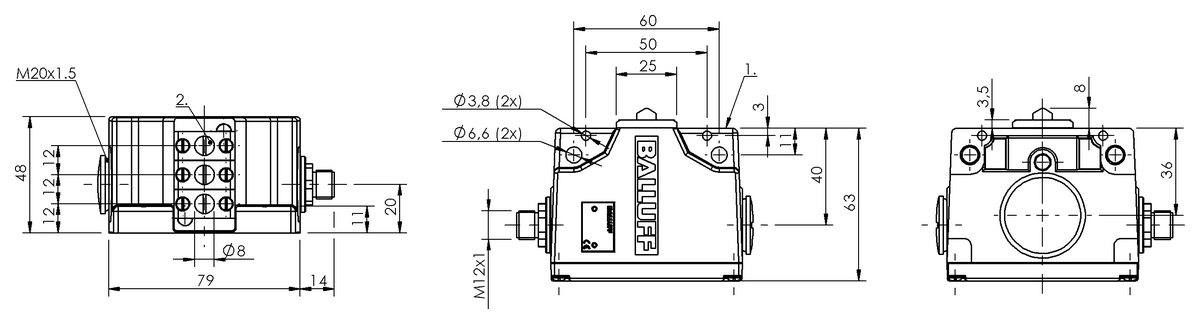 Mechanical multiple position limit switches