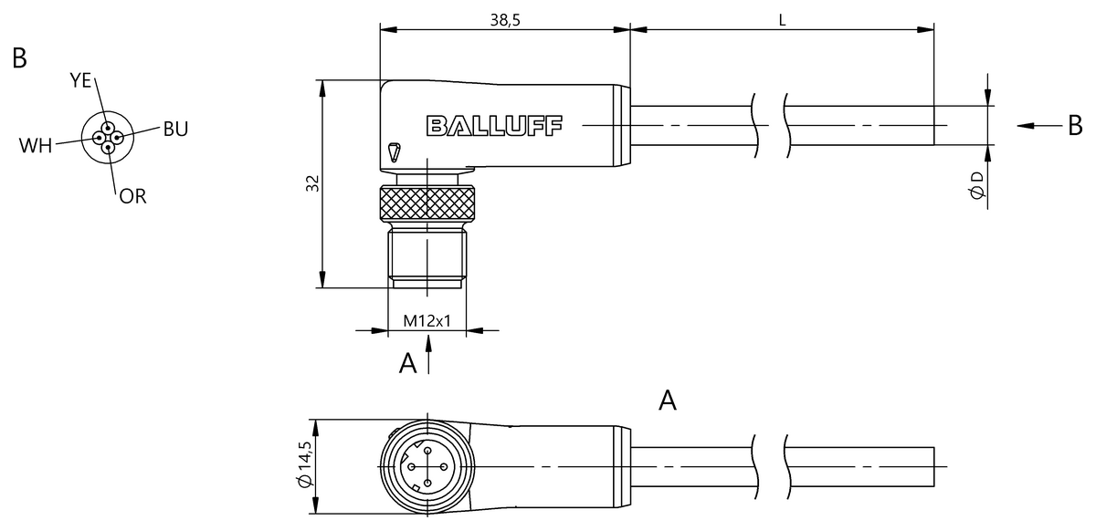 Single-ended cordsets