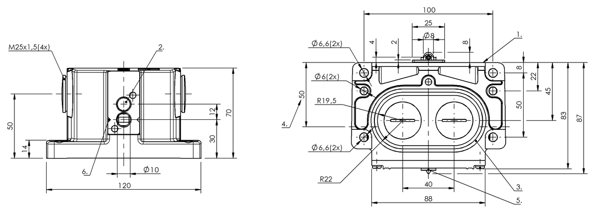 Mechanical multiple position limit switches with safety switch positions