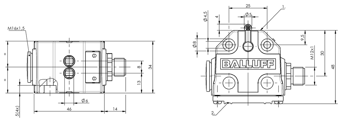 Interruttori di posizione multipli meccanici
