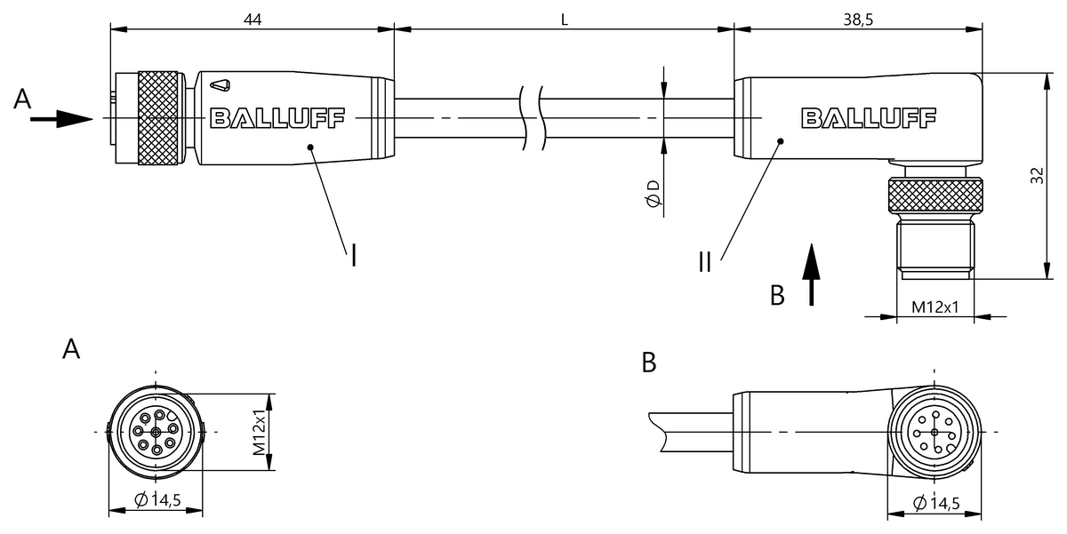 Double-ended cordsets
