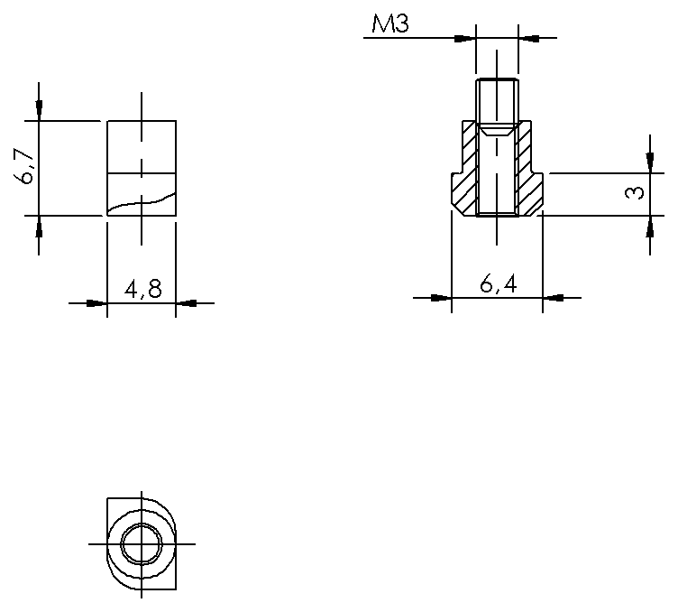 Haltewinkel für magnetische Sensoren