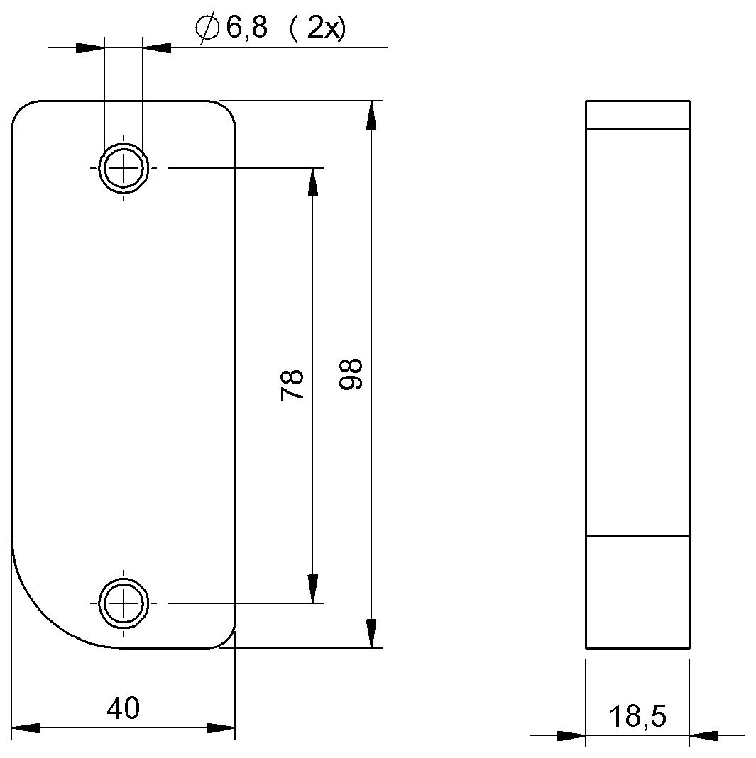 Emniyet sensörleri ve cihazları için braketler