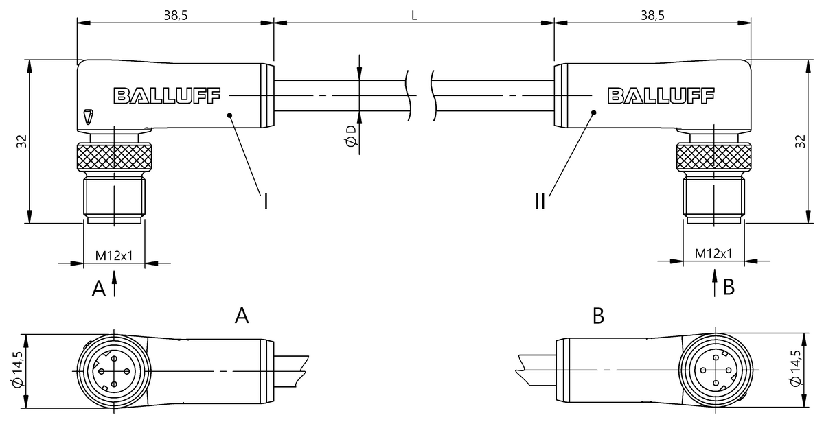 Double-ended cordsets