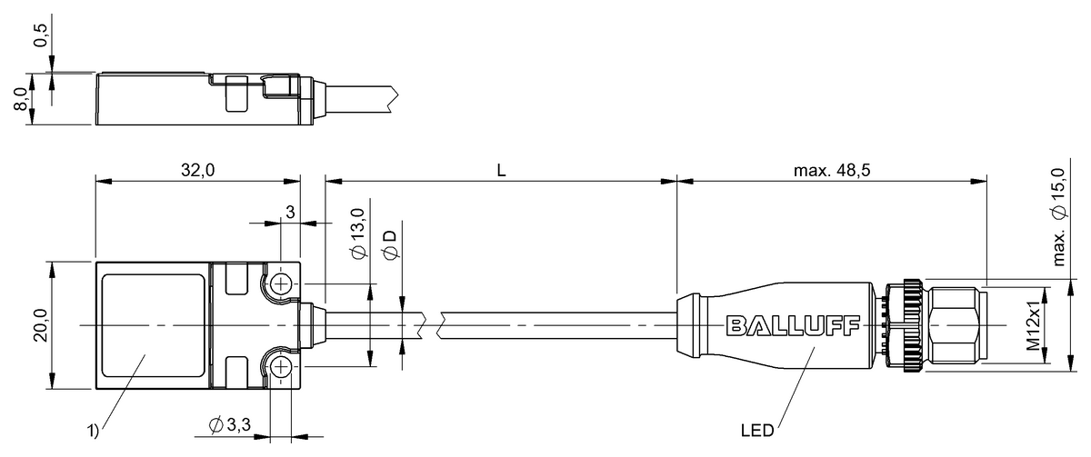 Inductive proximity switches and proximity sensors