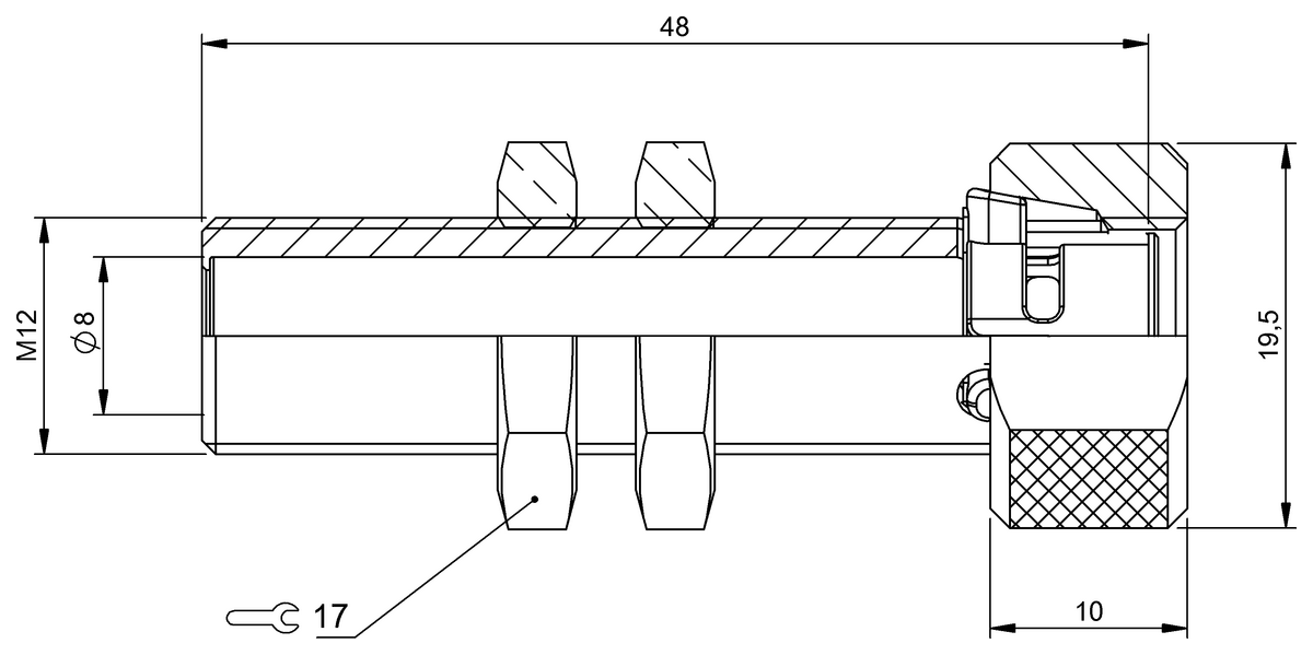 Proximity sensor mounts with positive stops