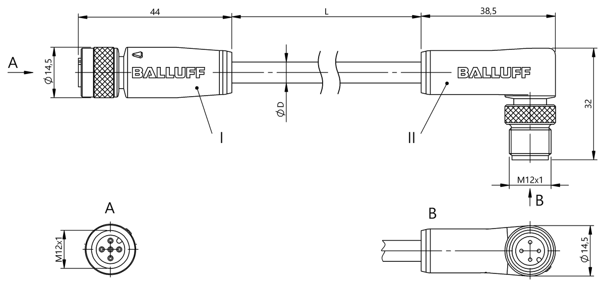 Double-ended cordsets