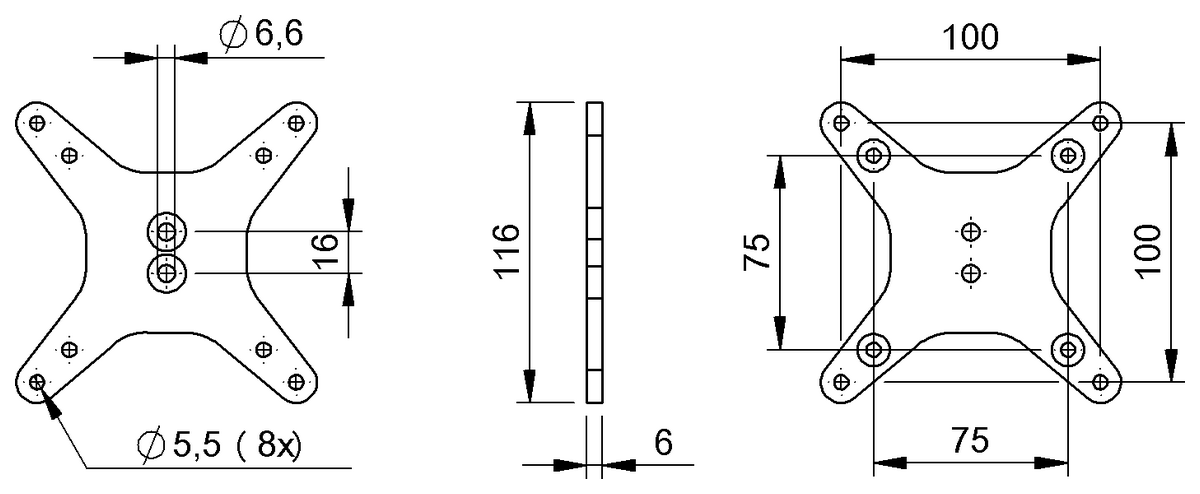 Halterungen für Human Machine Interfaces
