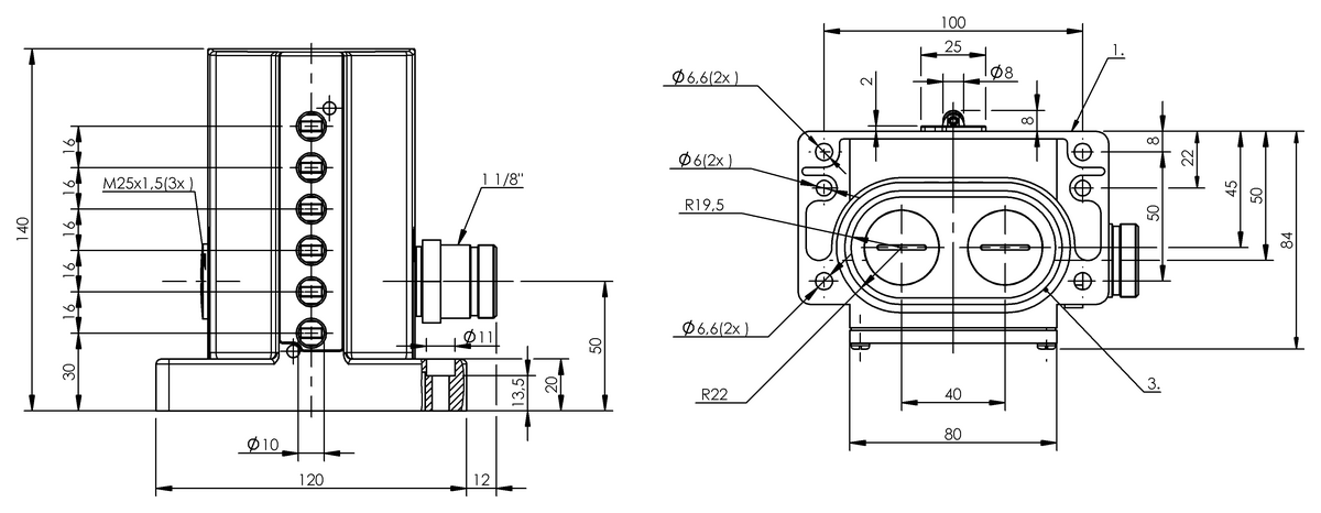 Mechanische Reihenpositionsschalter