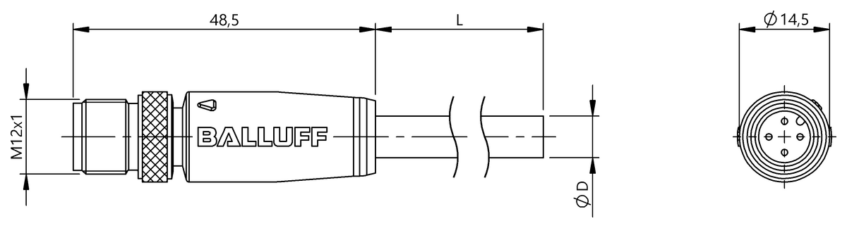 Single-ended cordsets
