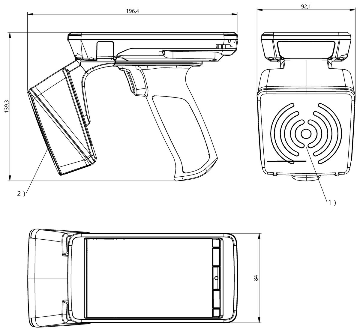 Mobile UHF-Schreib-/Lesegeräte (860...930 MHz)