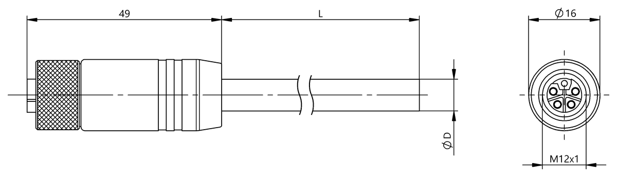 Single-ended cordsets